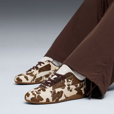 Women's Puma Speedcat Cow Print Chocolate Brown-Gum 406141-01