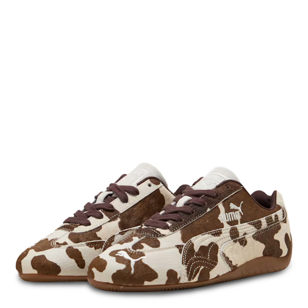 Women's Puma Speedcat Cow Print Chocolate Brown-Gum 406141-01