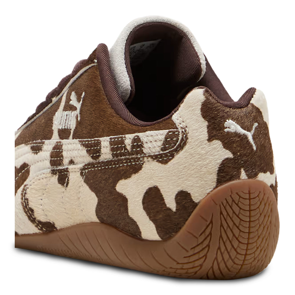 Women's Puma Speedcat Cow Print Chocolate Brown-Gum 406141-01