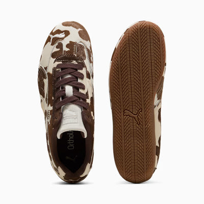 Women's Puma Speedcat Cow Print Chocolate Brown-Gum 406141-01