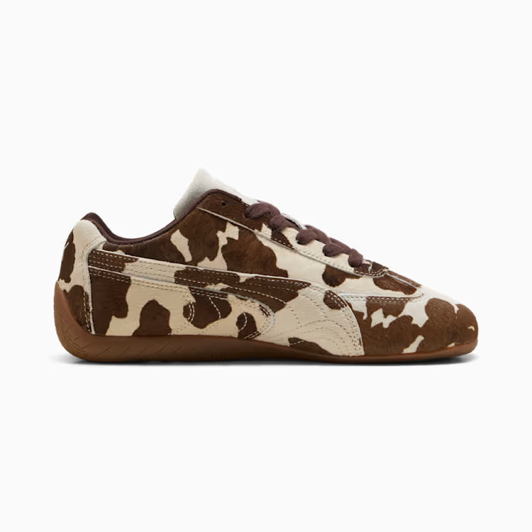 Women's Puma Speedcat Cow Print Chocolate Brown-Gum 406141-01