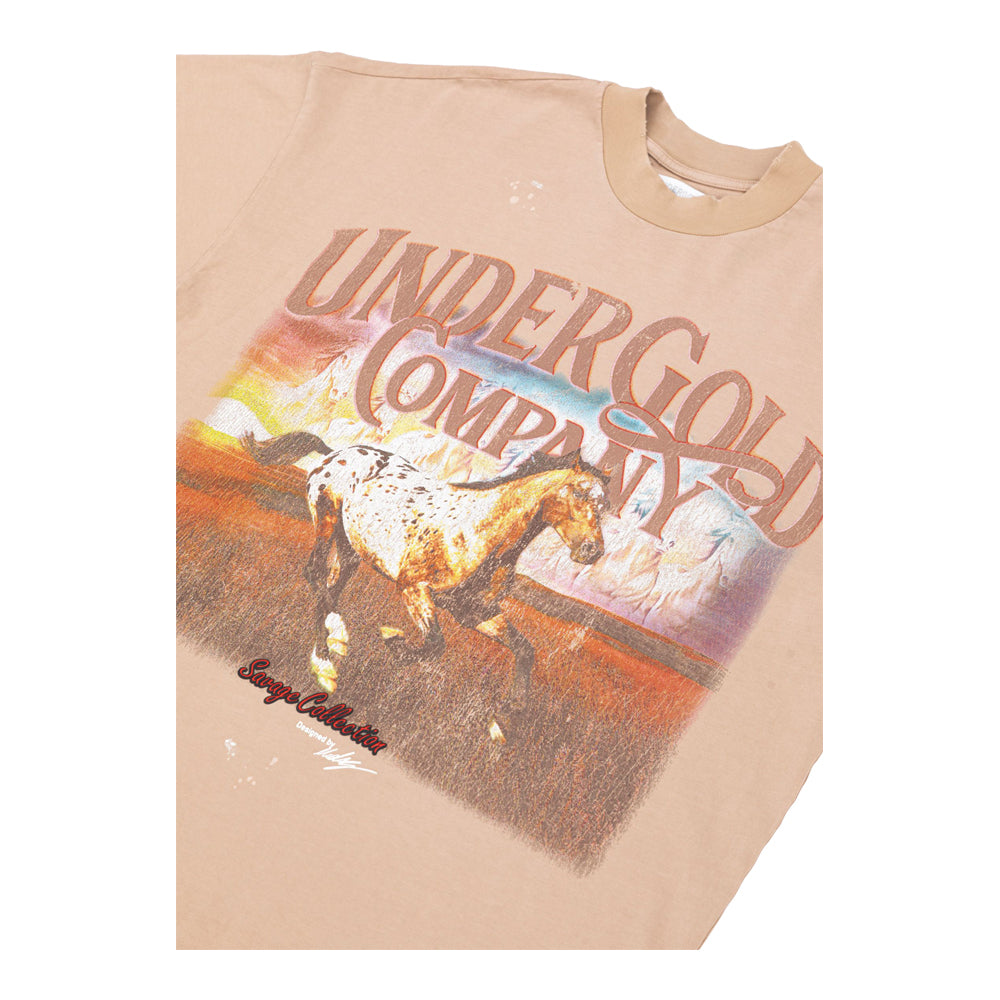 Undergold Men's Savage Horses Sunset T-Shirt 4