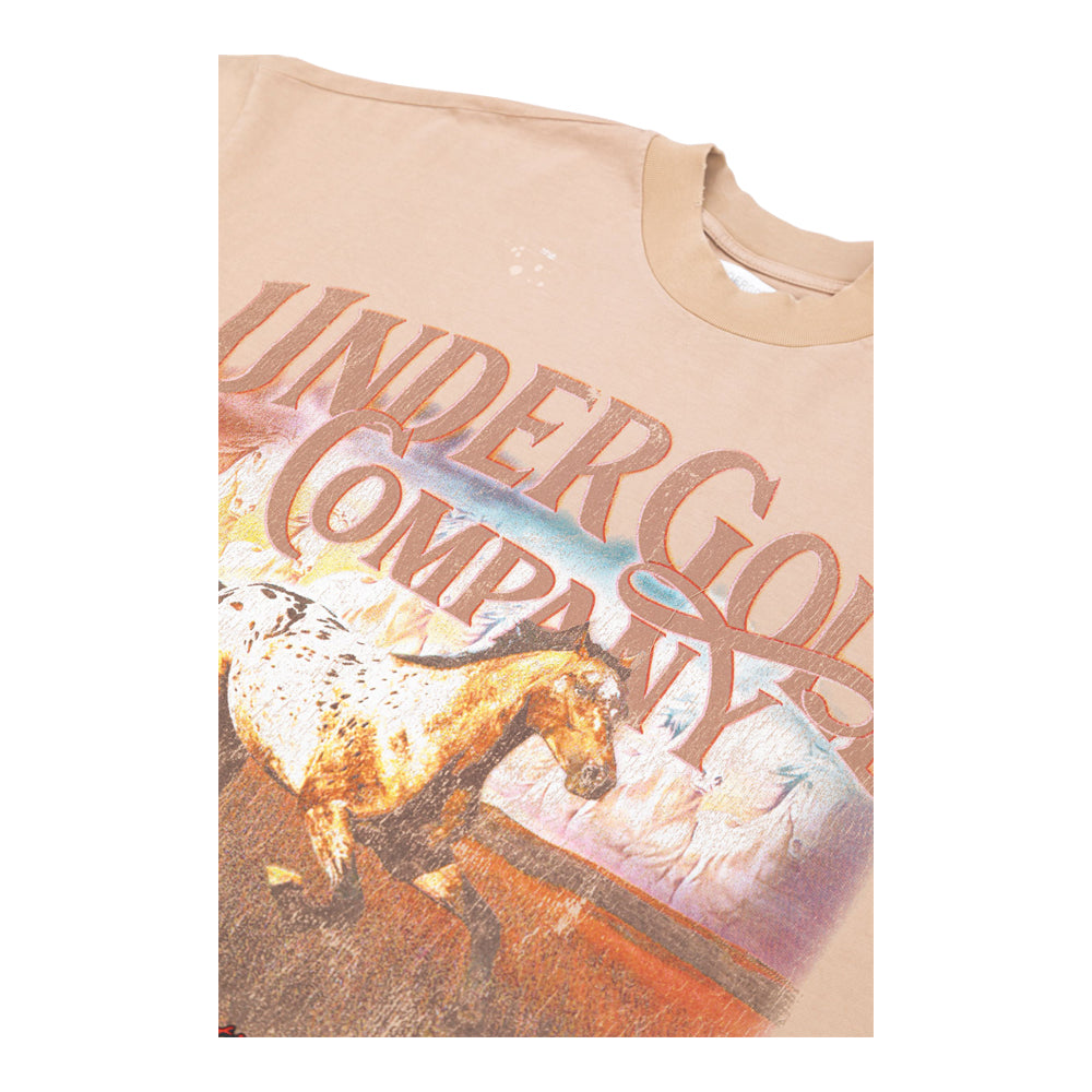 Undergold Men's Savage Horses Sunset T-Shirt