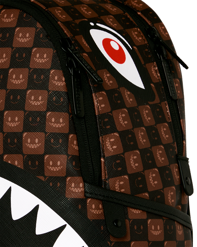 Sprayground Sharks In Paris Wtf Bubble Brown Check Savages Backpack