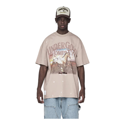 Undergold Men's Savage Horses Sunset T-Shirt 1