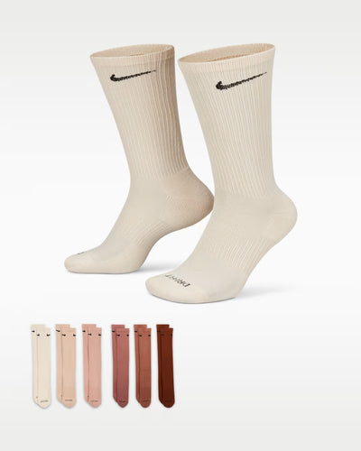 Nike Everyday Plus Cushioned Training Crew Socks (6 Pairs) Multi-Color SX6897-904
