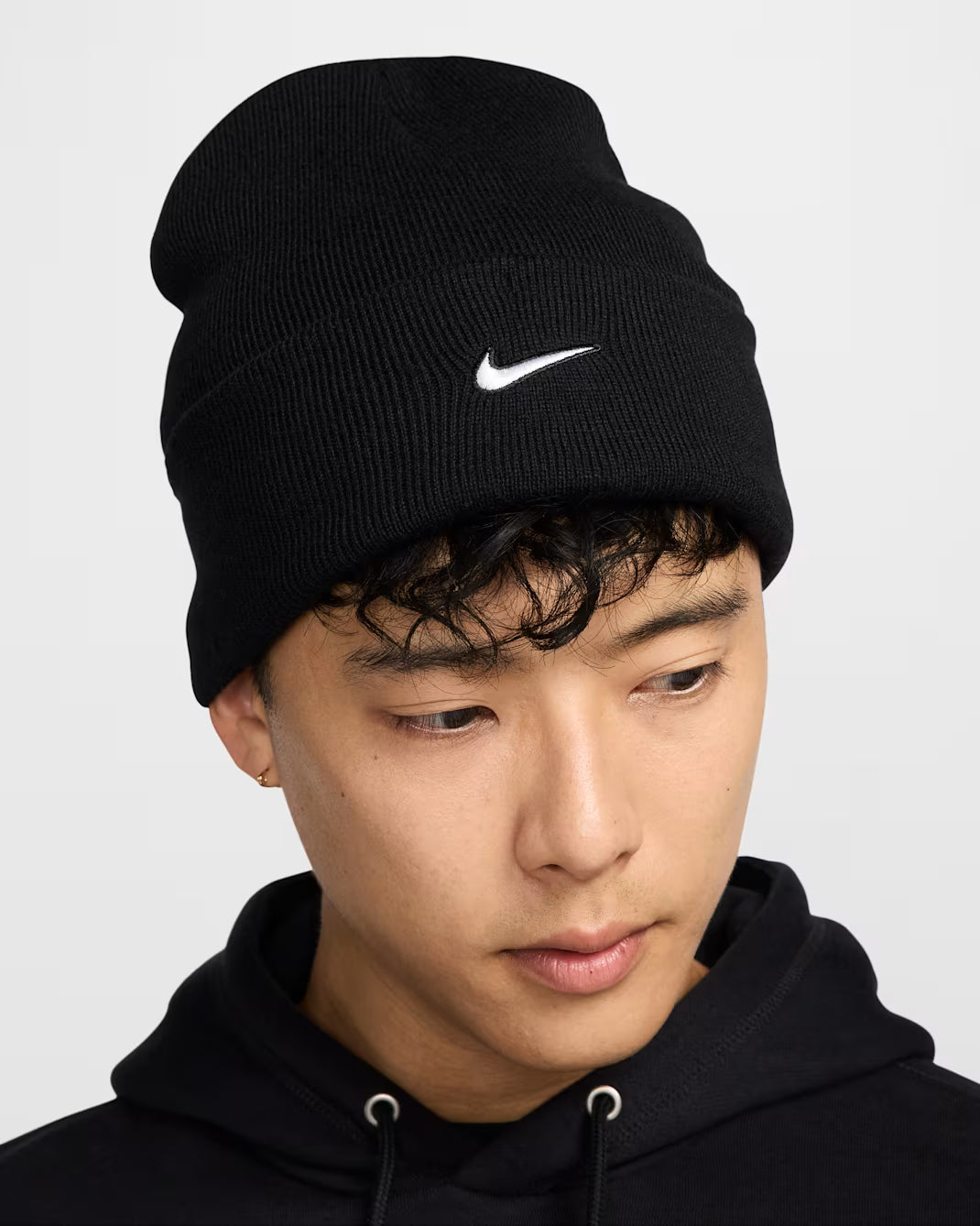 Nike Peak Swoosh Cap - Black