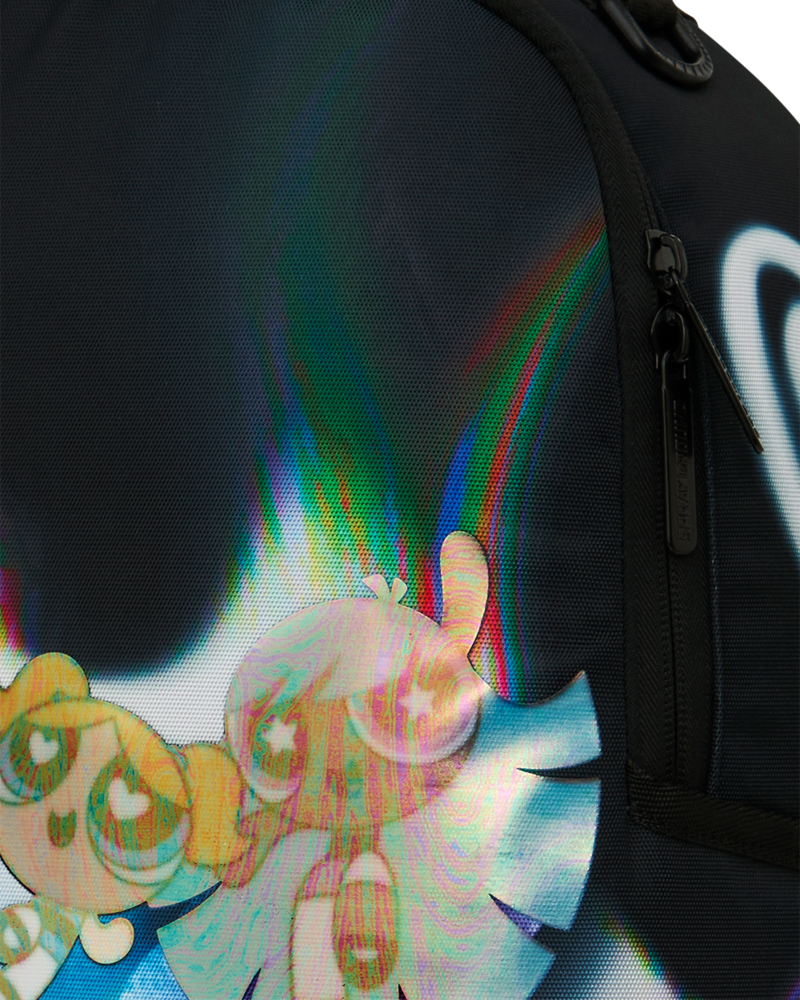 Sprayground Powerpuff Girls Rainbow Holo Shark Backpack