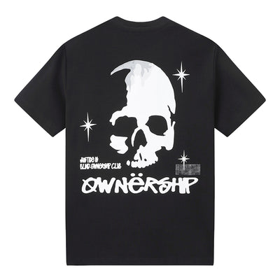 Ownership Men's Skull Star T-Shirt - Black & White 2