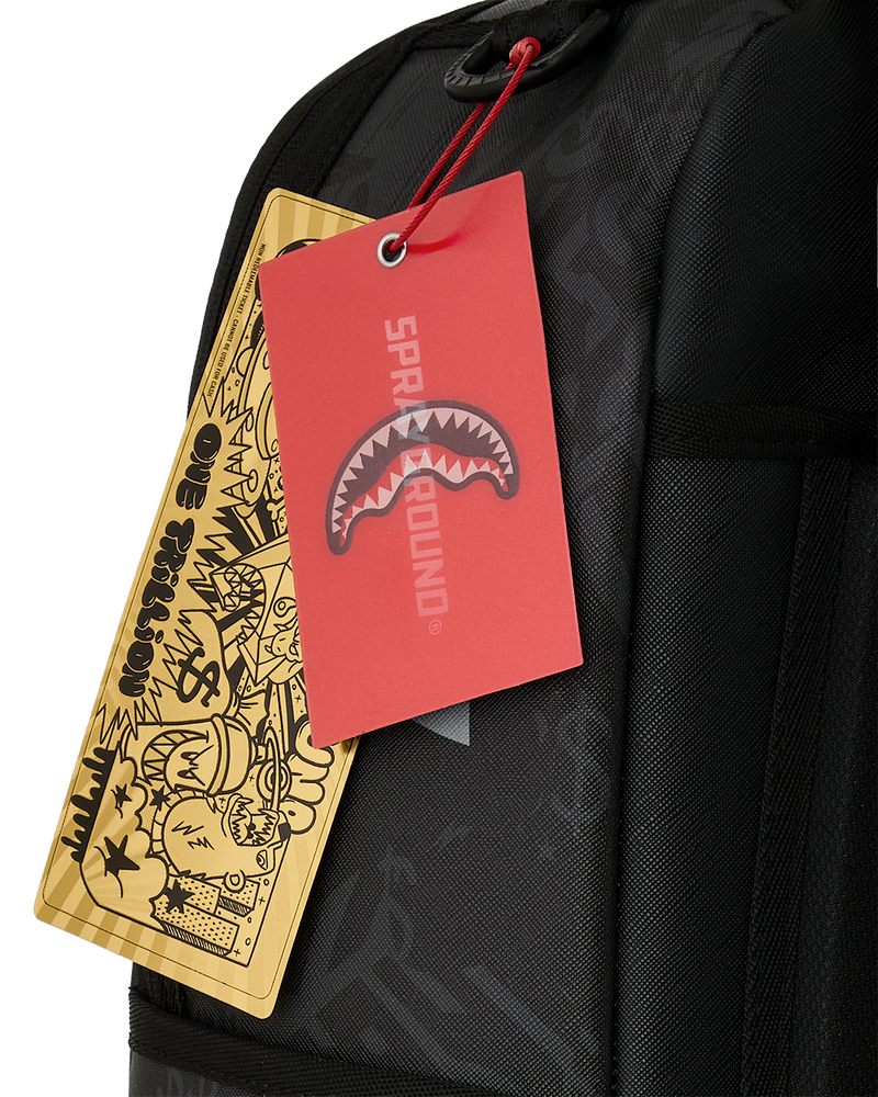 Sprayground 4AM Black & Red Shark Backpack