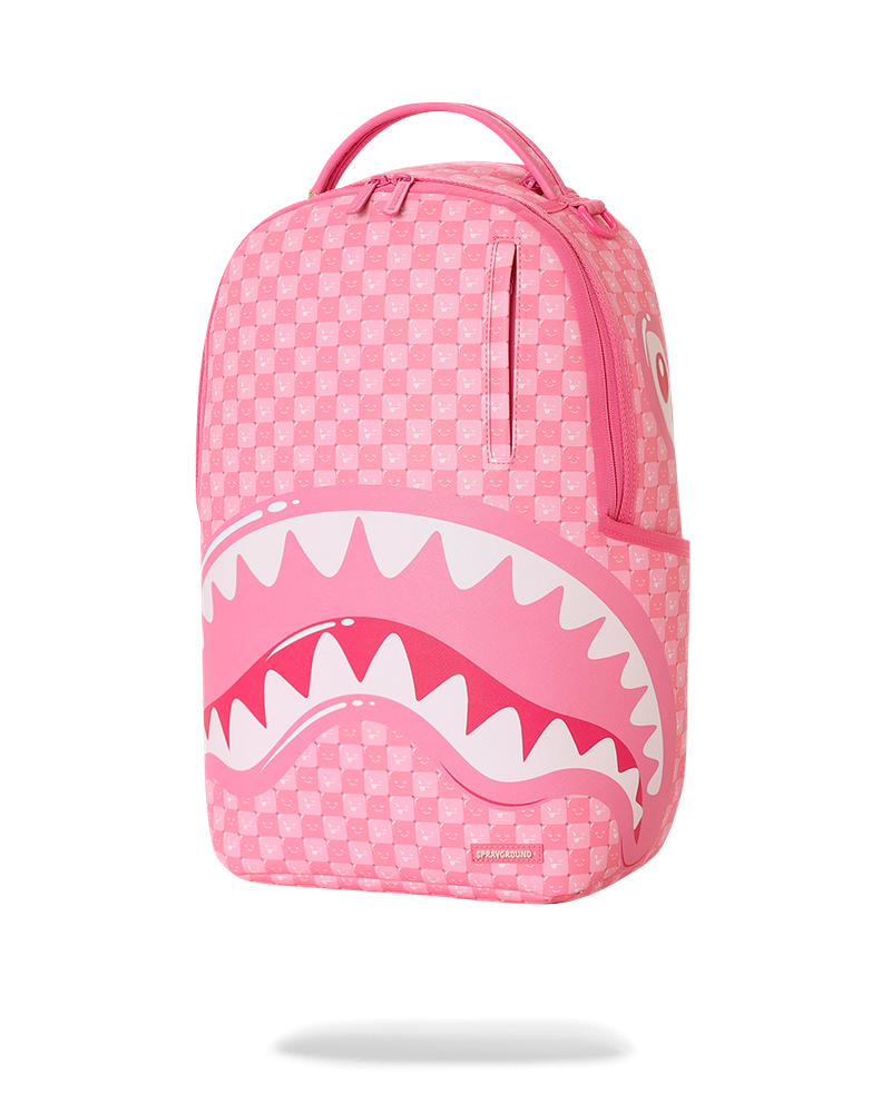 Sprayground Pink New Check Faces Backpack