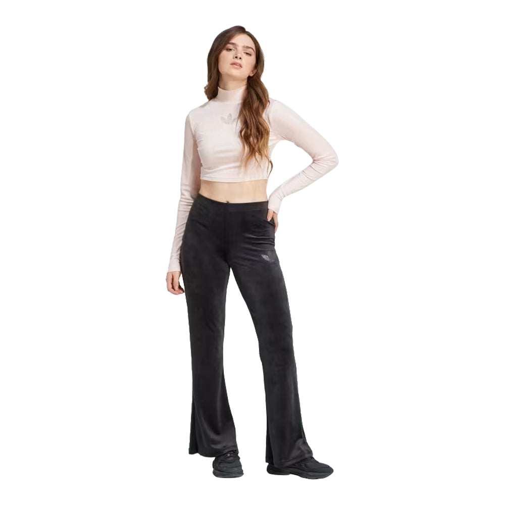 adidas Women's Velvet Pants With Rhinestone Trefoil 4