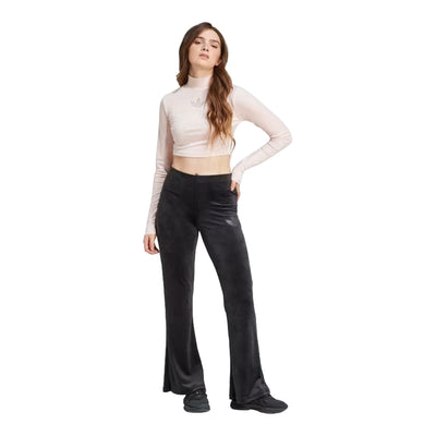 adidas Women's Velvet Pants With Rhinestone Trefoil 4