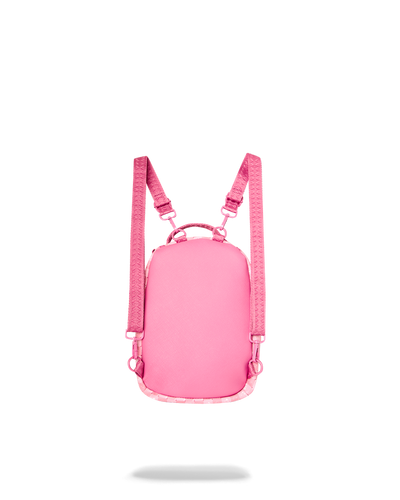 Sprayground Pink New Check Faces Mini Backpack