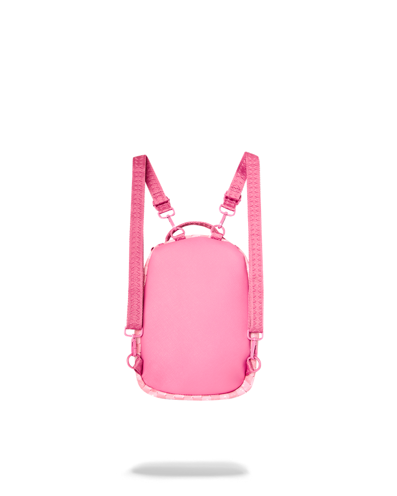 Sprayground Pink New Check Faces Mini Backpack