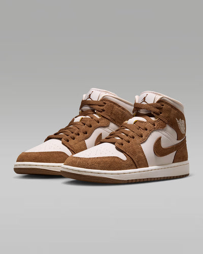 Women's Air Jordan 1 Mid Light British Tan/Chalk BQ6472-203