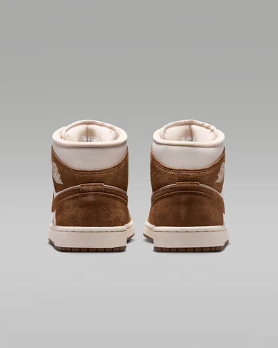 Women's Air Jordan 1 Mid Light British Tan/Chalk BQ6472-203