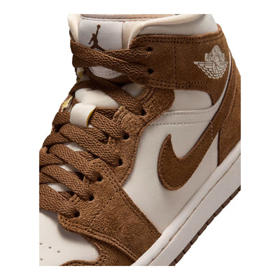 Women's Air Jordan 1 Mid Light British Tan/Chalk BQ6472-203