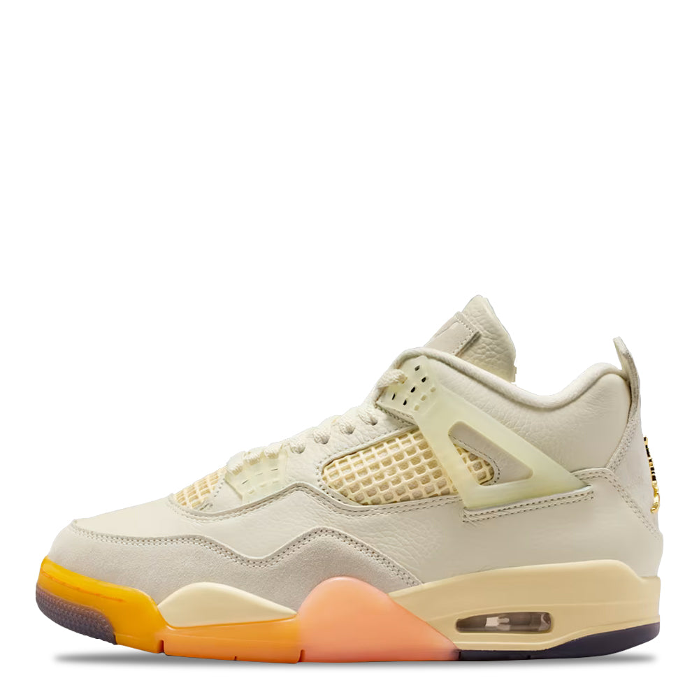 Women's Air Jordan 4 Retro Birds of Paradise Coconut Milk/Metallic Gold/Muslin/Bright Mango/Sundial/Black HV0823-101