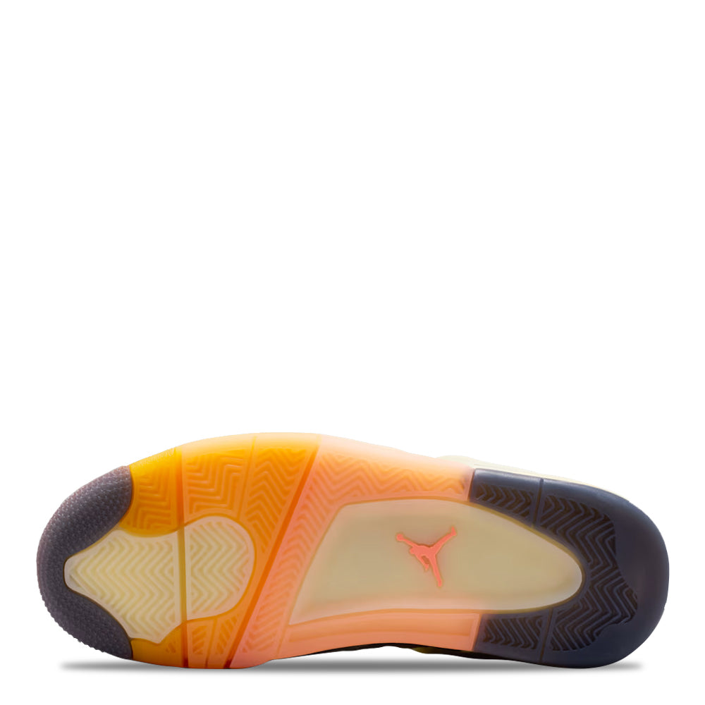 Women's Air Jordan 4 Retro Birds of Paradise Coconut Milk/Metallic Gold/Muslin/Bright Mango/Sundial/Black HV0823-101