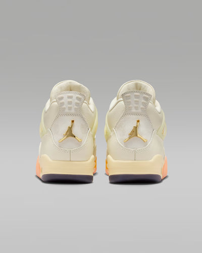 Women's Air Jordan 4 Retro Birds of Paradise Coconut Milk/Metallic Gold/Muslin/Bright Mango/Sundial/Black HV0823-101