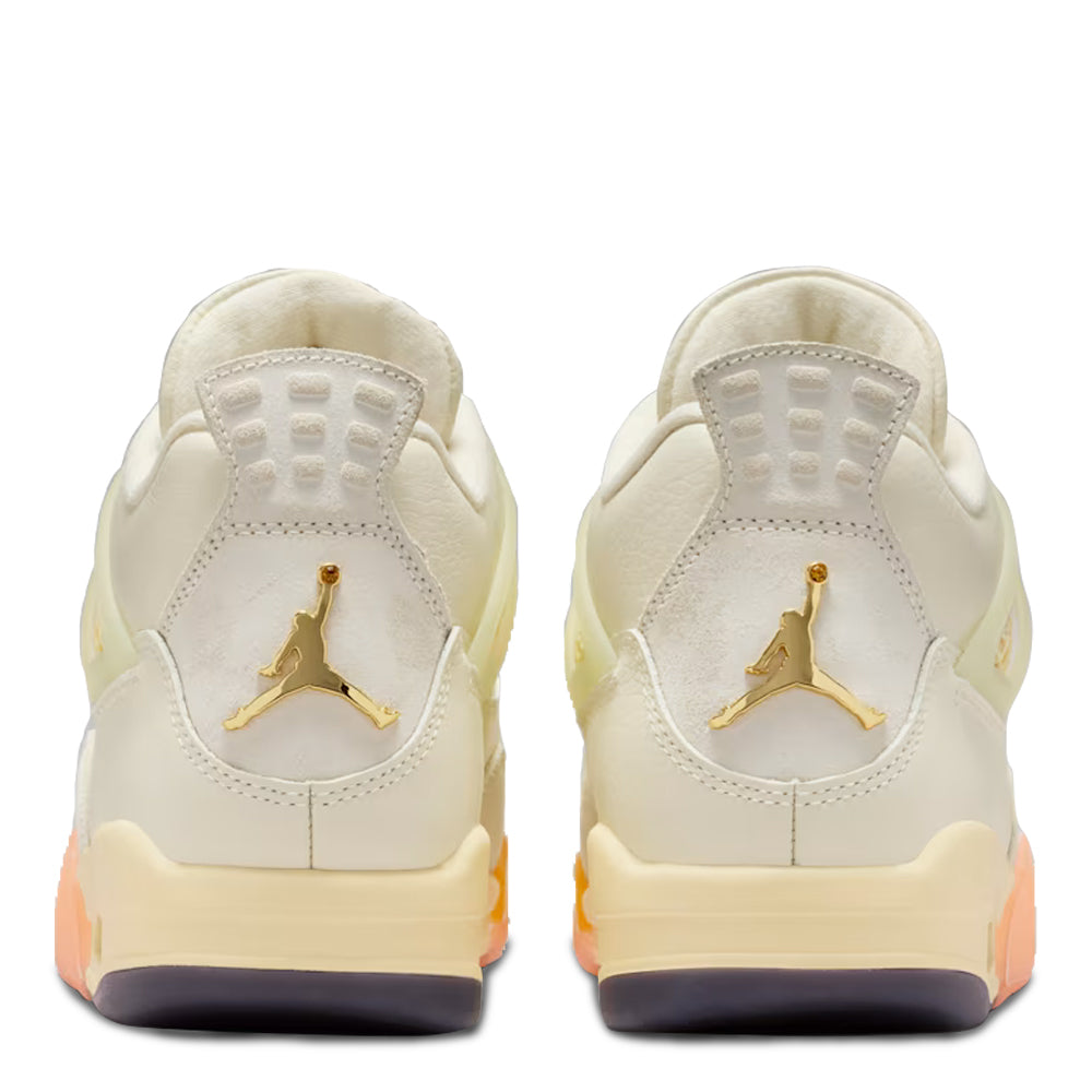 Women's Air Jordan 4 Retro Birds of Paradise Coconut Milk/Metallic Gold/Muslin/Bright Mango/Sundial/Black HV0823-101