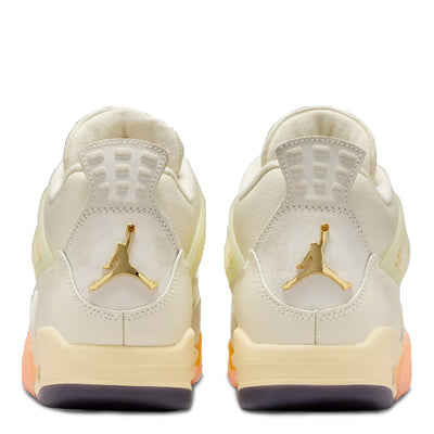 Women's Air Jordan 4 Retro Birds of Paradise Coconut Milk/Metallic Gold/Muslin/Bright Mango/Sundial/Black HV0823-101