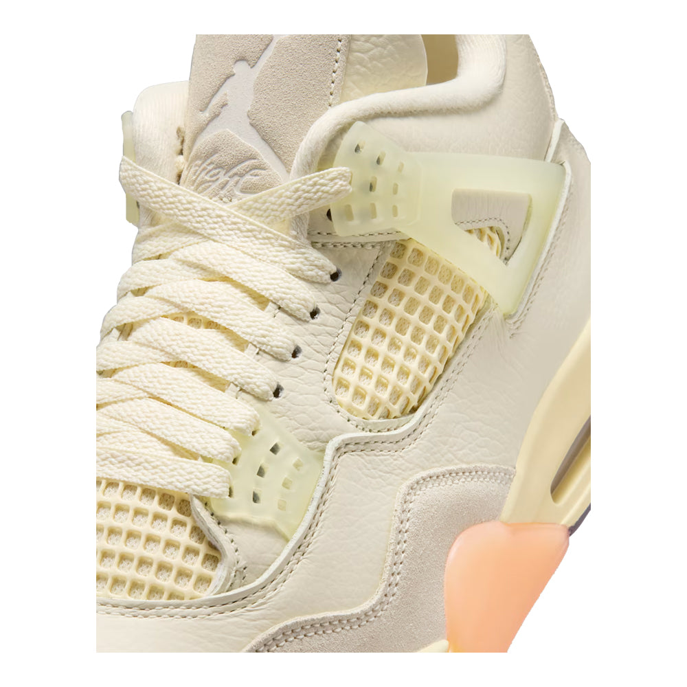 Women's Air Jordan 4 Retro Birds of Paradise Coconut Milk/Metallic Gold/Muslin/Bright Mango/Sundial/Black HV0823-101