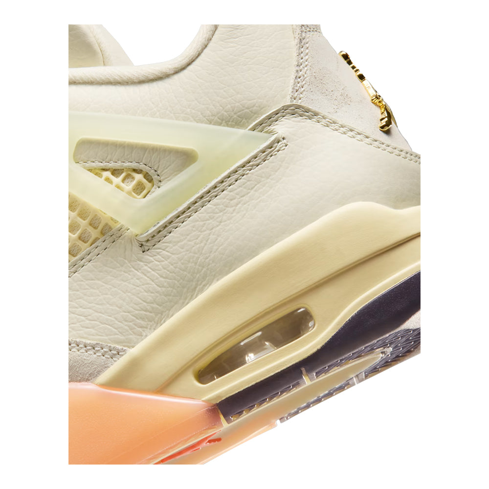Women's Air Jordan 4 Retro Birds of Paradise Coconut Milk/Metallic Gold/Muslin/Bright Mango/Sundial/Black HV0823-101
