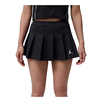 Womens Jordan Brooklyn 010 Pleated Skirt Black/White IF1372-010