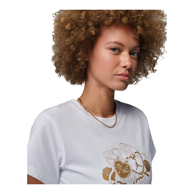 Women's Jordan Brooklyn Graphic T-Shirt White IR0782-100