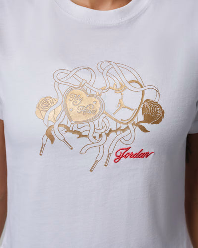 Women's Jordan Brooklyn Graphic T-Shirt White IR0782-100