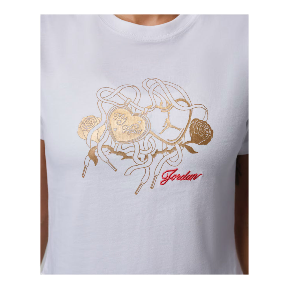 Women's Jordan Brooklyn Graphic T-Shirt White IR0782-100