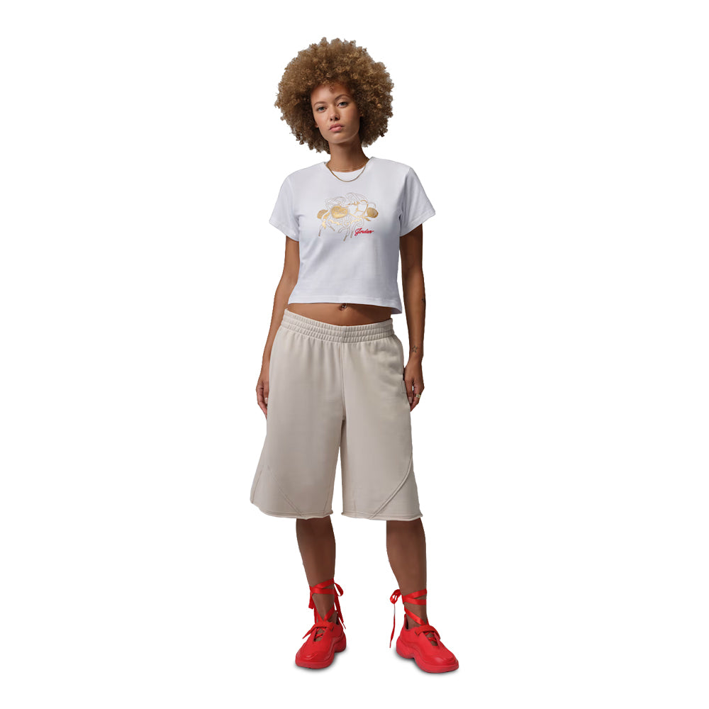 Women's Jordan Brooklyn Graphic T-Shirt White IR0782-100