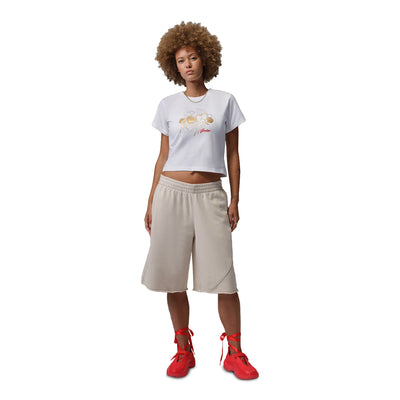 Women's Jordan Brooklyn Graphic T-Shirt White IR0782-100