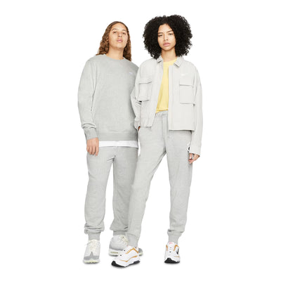 Women's Nike Sportswear Club Fleece Dark Grey Heather/White DQ5191-063