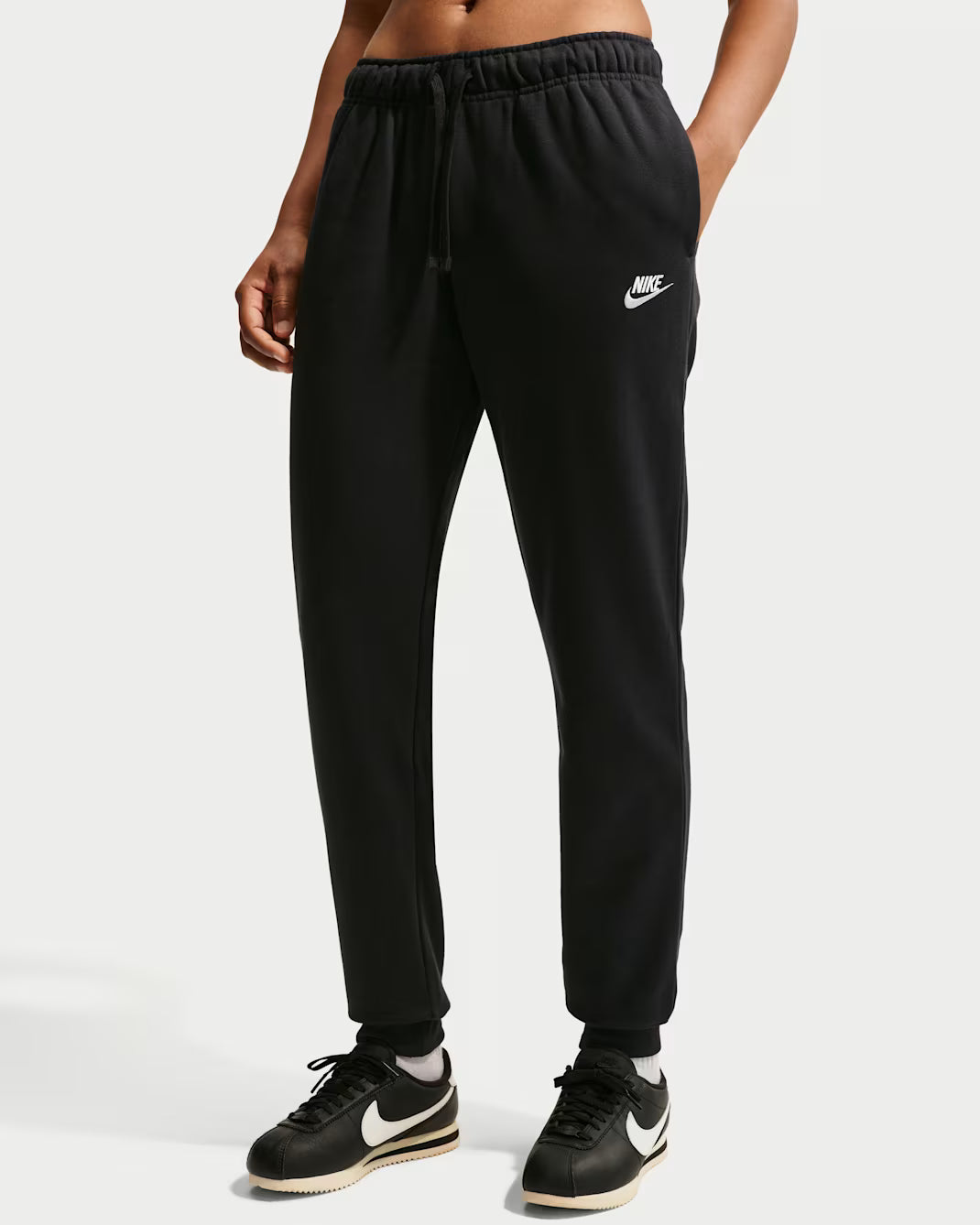 Nike Sportswear Club Fleece Mid-Rise Joggers Black/White DQ5191-010