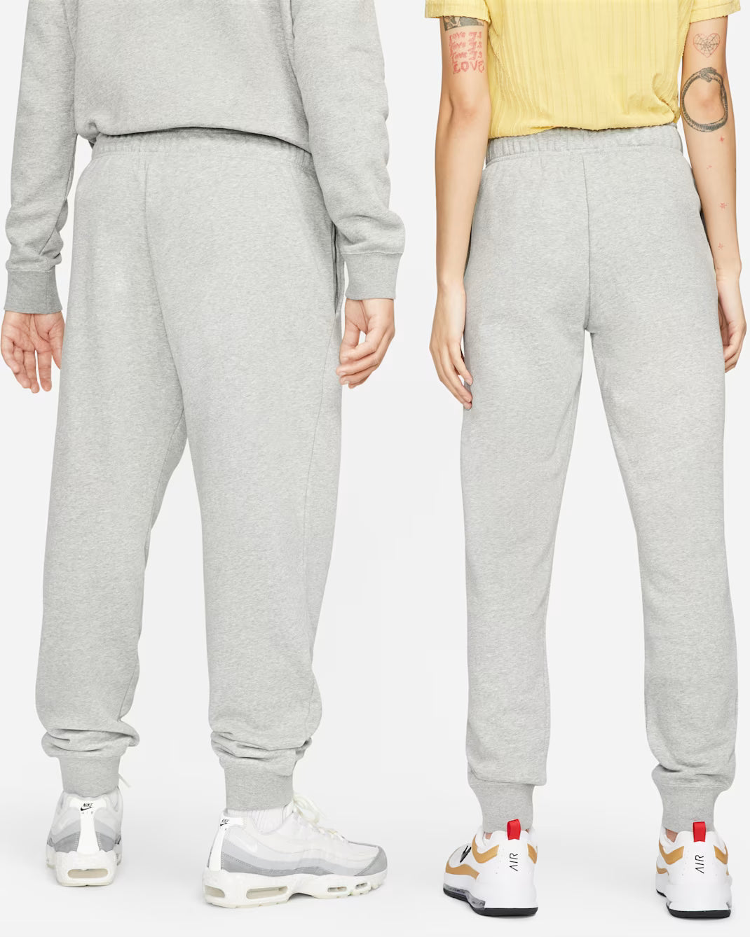 Women's Nike Sportswear Club Fleece Dark Grey Heather/White DQ5174-063