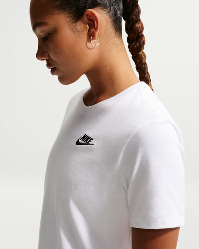 Women's Nike Sportswear Club Essentials T-Shirt White/Black DX7902-100