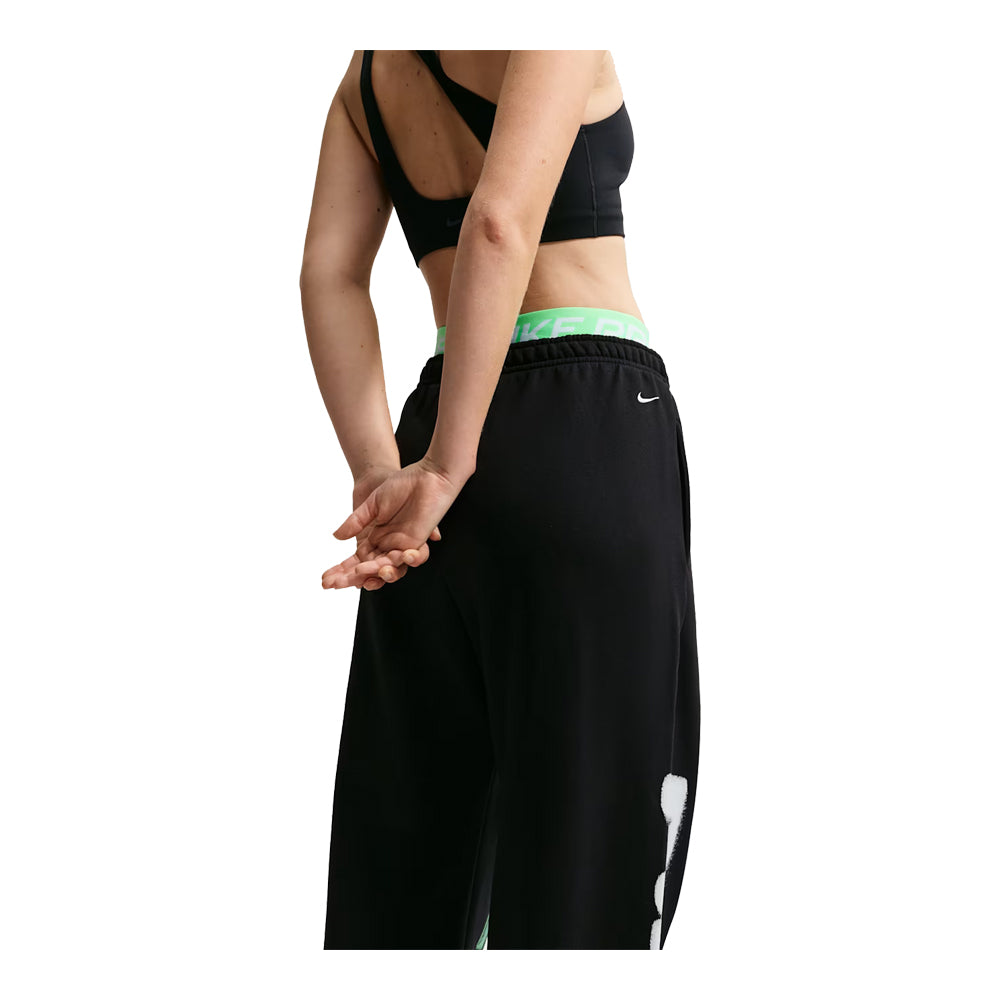 Women's Nike Studio Fleece Total Black/Sail IV4956-001