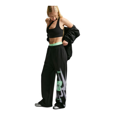 Women's Nike Studio Fleece Total Black/Sail IV4956-001