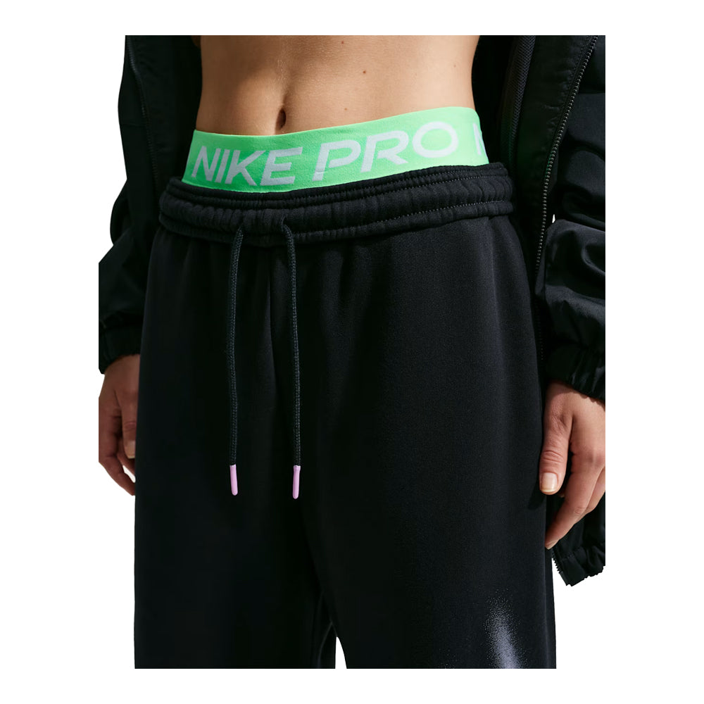 Women's Nike Studio Fleece Total Black/Sail IV4956-001