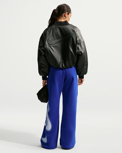 Women's Nike Studio Fleece Medium Weight Oversized High-Rise Straight-Leg Graphic Pants Old Royal/Sail iv4956-417