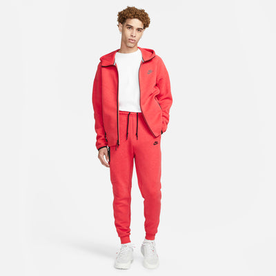 Men's Nike Tech Fleece Joggers Light University Red Heather/Black FB8002-672
