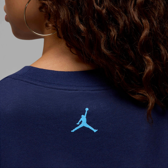 Women's Jordan Graphic T- Shirt Midnight Navy/Blue Chill FV7200-410