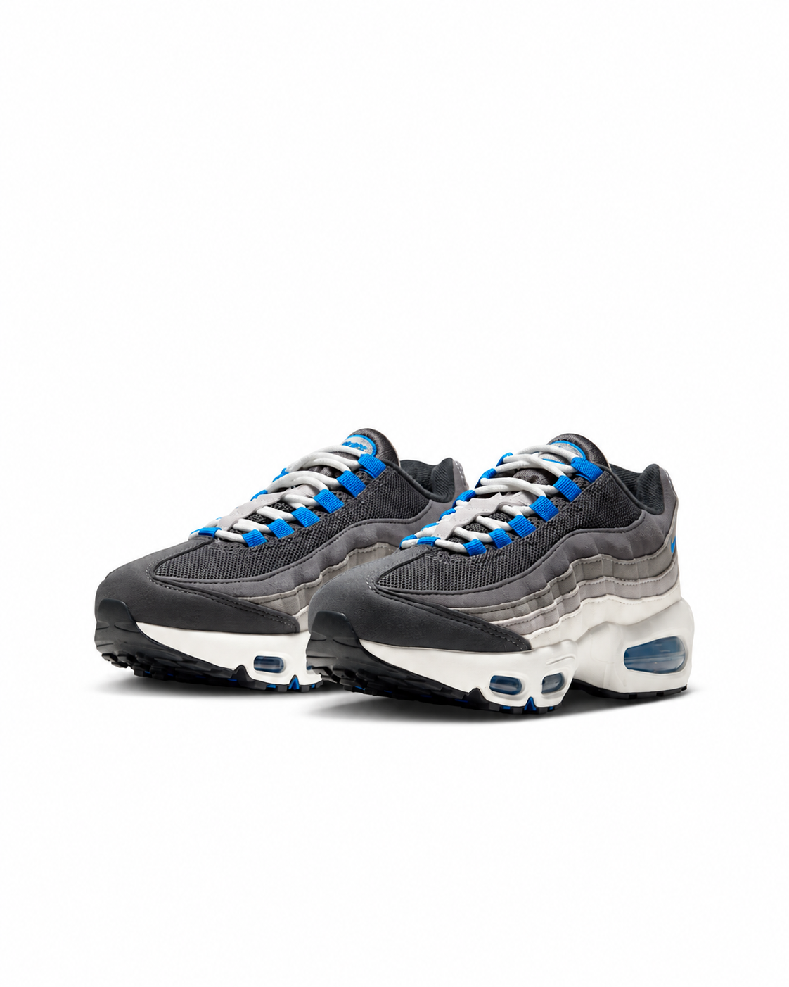 Big Kid's Nike Air Max 95 Big Bubble Anthracite/Light Graphite/Light Charcoal/Blue Spark JA0982-060