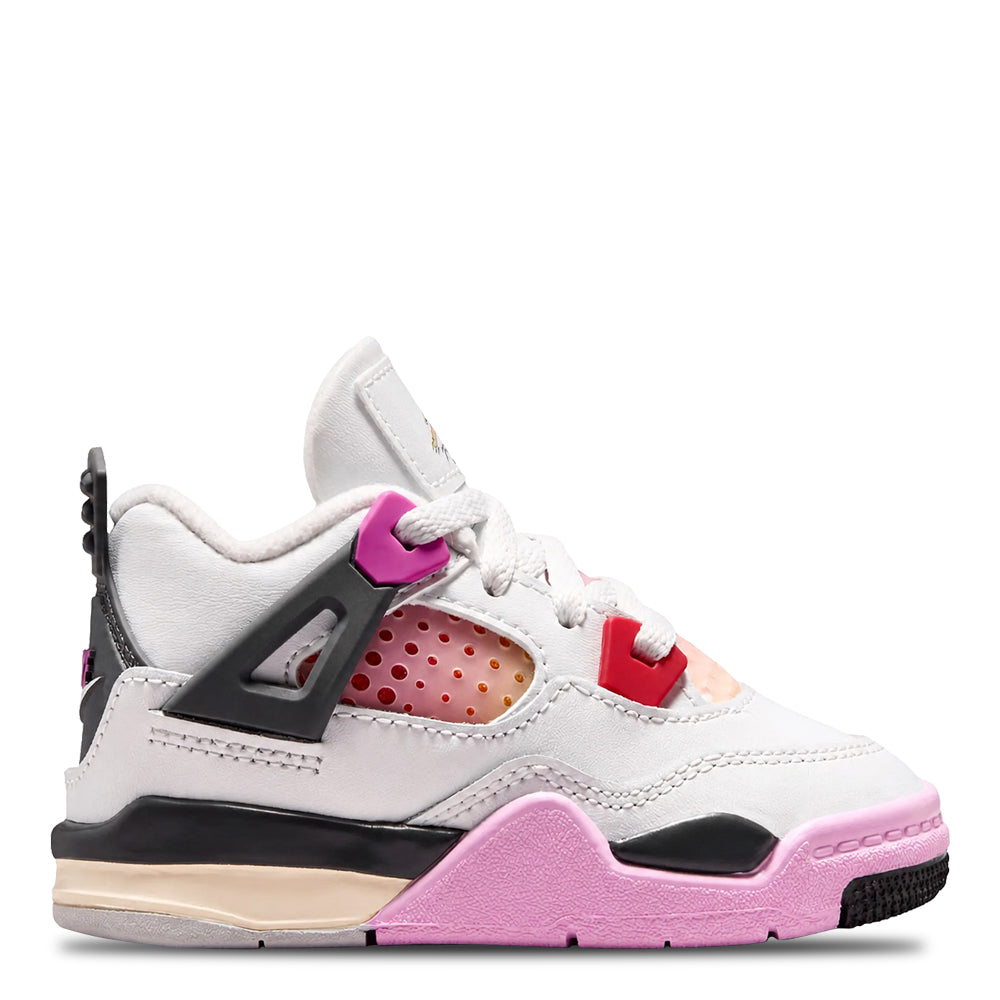 Toddler Air Jordan 4 Retro Comic Off White/Anthracite/Neutral Grey/Fire Pink/Light Arctic Pink/Muslin IO2364-100