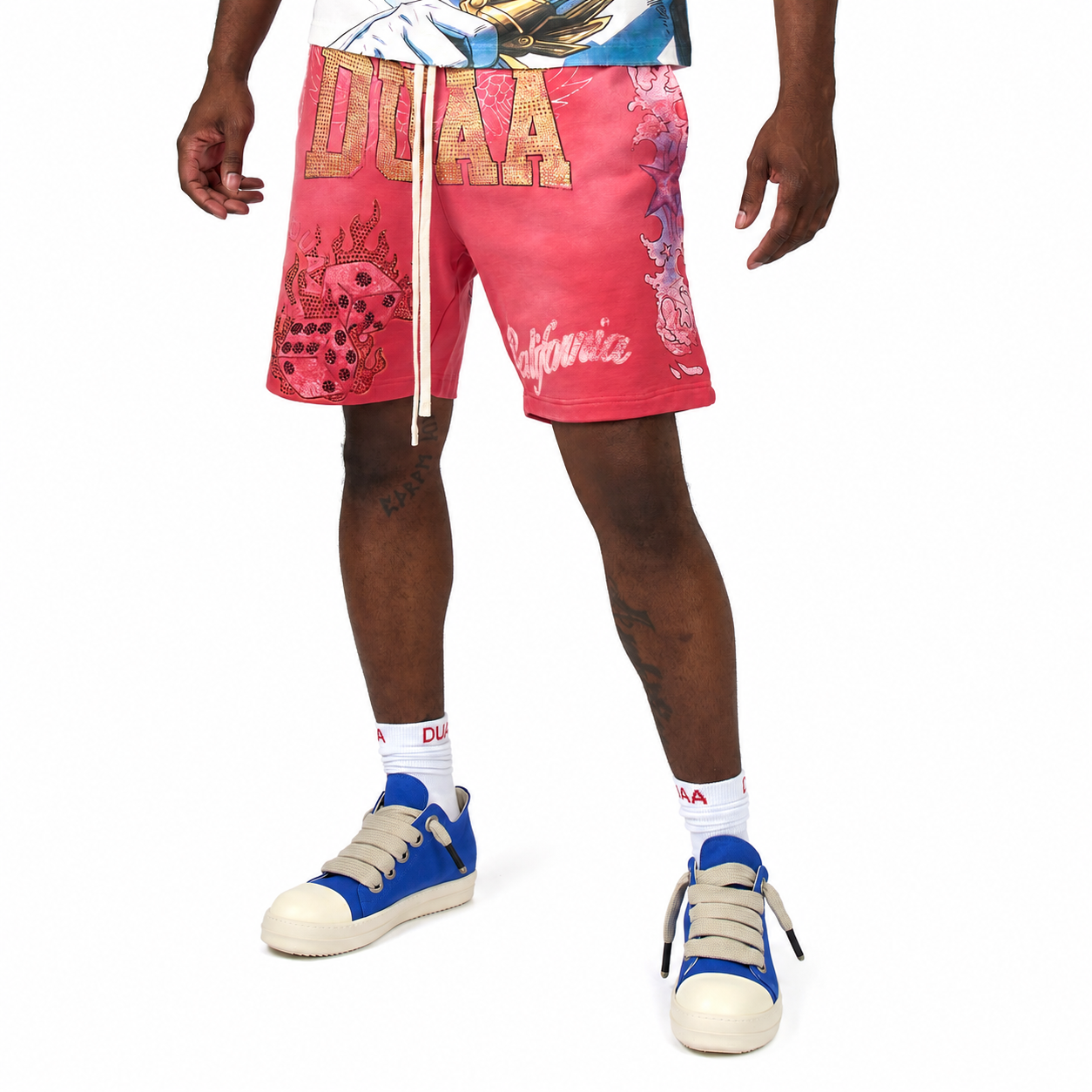 Men's Duaa Sunkist Sweat Short Red sunkistsht-red