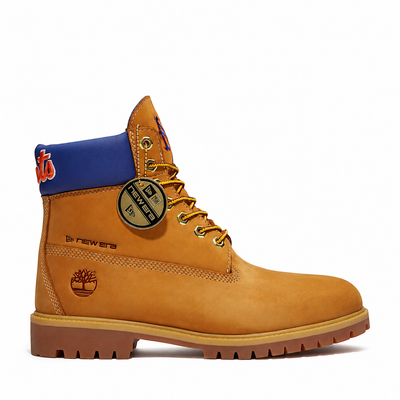 Men's Timberland x New Era MLB Mets 6-Inch Waterproof Boot Wheat TB0A2J7TAOV