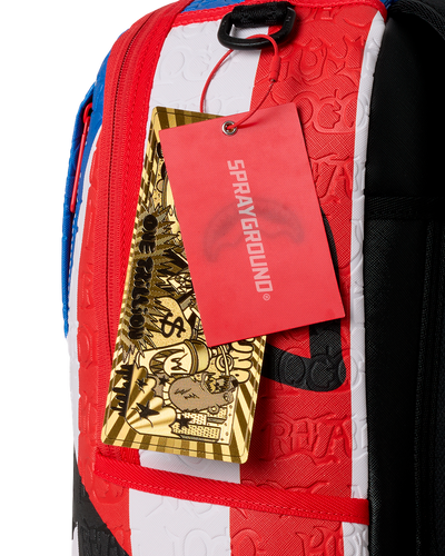 Sprayground Jon Z Puerto Rico Flag Center Shark - Multi-Color